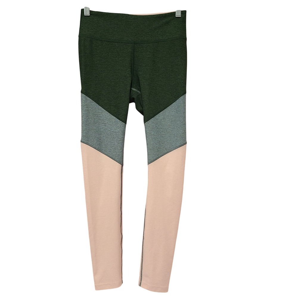Outdoor‎ Voices TechSweat Colorblock Leggings Green Blue Pink Womens Small